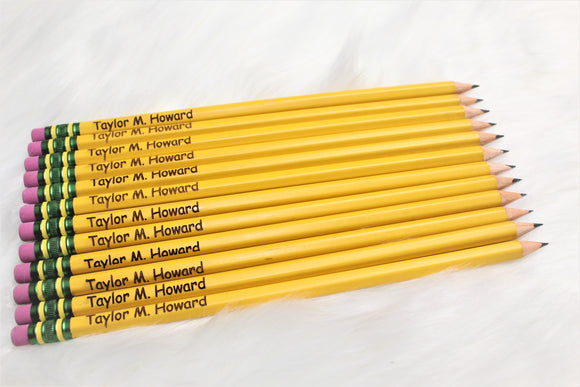 Personalized Pencils 12ct