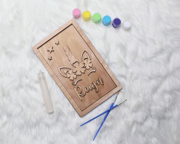 Unicorn Name Sign DIY Craft Kits